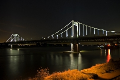 Duisburg, Rheinbrücke nach Krefeld 2